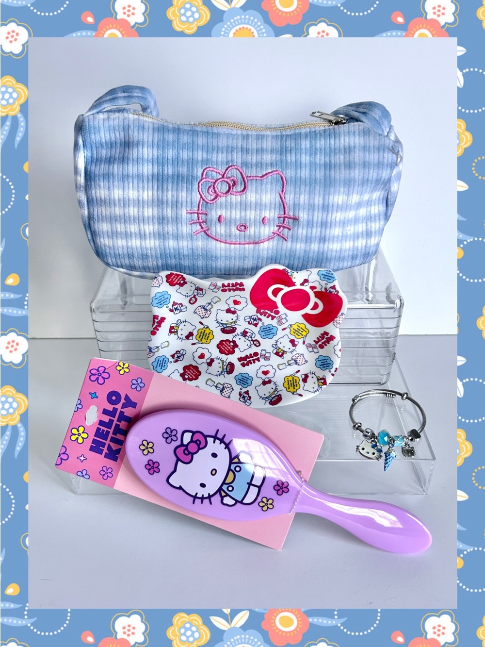 💖(HK385) Hello Kitty 4-Piece Purse Bundle!